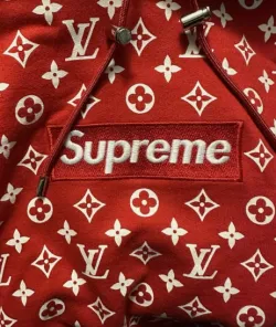 Louis Vuitton x SUP Full Print Red Hoodie review Princeton 03
