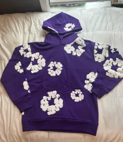 OBO Denim Tears The Cotton Wreath Sweatshirt Purple review Charleigh 01
