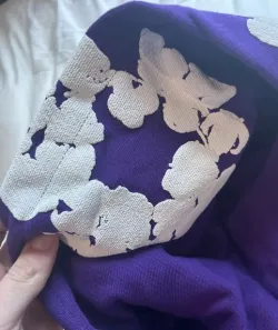 OBO Denim Tears The Cotton Wreath Sweatshirt Purple review Charleigh 03