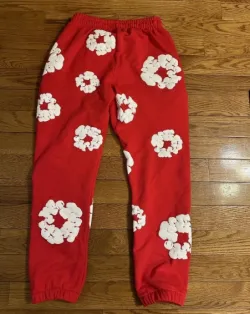 OBO Denim Tears The Cotton Wreath Sweatpant Red review Omari 02