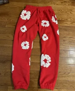 OBO Denim Tears The Cotton Wreath Sweatpant Red review Omari 01