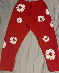 OBO Denim Tears The Cotton Wreath Sweatpant Red review Jennifer 01