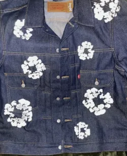 OBO Denim Tears Type - 2 All Over Wreath Raw Jacket review Jasiah 01