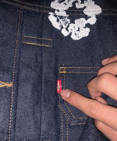 OBO Denim Tears Type - 2 All Over Wreath Raw Jacket review Carter 01