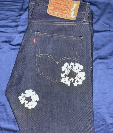 OBO Denim Tears  The Cotton Wreath Jean Selvedge review Janelle 02