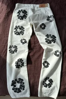 OBO Denim Tears  The Cotton Wreath Jean White review Sevy 01