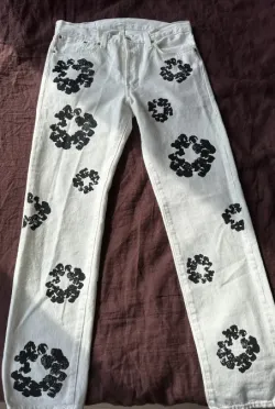 OBO Denim Tears  The Cotton Wreath Jean White review Sevy 02