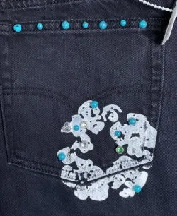 Denim Tears x Levi's 501 Cotton Rhinestone Wreath Jeans - Lowest Ask review Ermias 03
