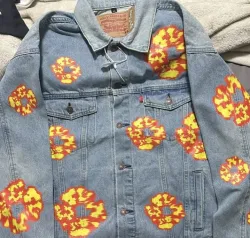 Denim Tears Washed Flame Denim Jacket Blue review Emory