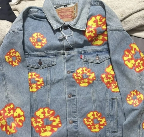 Denim Tears Washed Flame Denim Jacket Blue review 