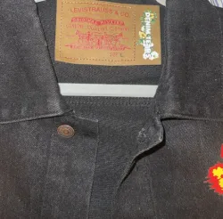 Denim Tears Washed Flame Denim Jacket Black review Anais 03