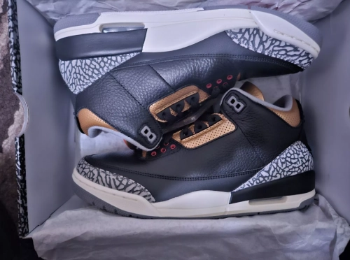 Air Jordan 3 Retro Black Cement Gold (Women's) CK9246-067 review 
