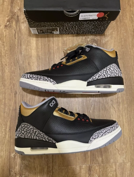 Air Jordan 3 Retro Black Cement Gold (Women's) CK9246-067 review 
