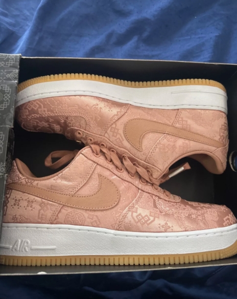 Nike Air Force 1 Low CLOT Rose Gold Silk (Regular Box)  CJ5290-600 review Madison Campbell 00