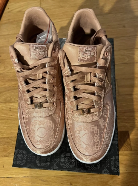Nike Air Force 1 Low CLOT Rose Gold Silk (Regular Box)  CJ5290-600 review Connor Warren 00