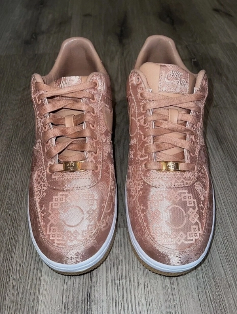Nike Air Force 1 Low CLOT Rose Gold Silk (Regular Box)  CJ5290-600 review 