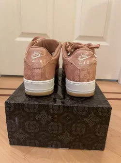 Nike Air Force 1 Low CLOT Rose Gold Silk (Regular Box)  CJ5290-600 review Hailey Bennet 03