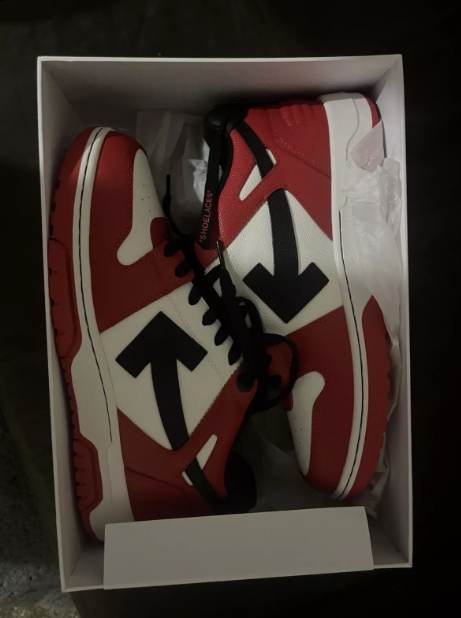 OFF-WHITE Out Of Office OOO Low Tops Red Black (2024) OMIA189C99LEA013-2510 review William Johnson