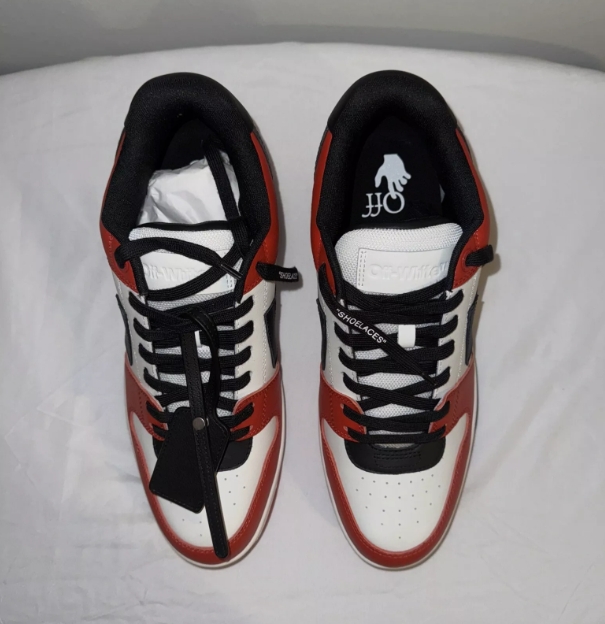 OFF-WHITE Out Of Office OOO Low Tops Red Black (2024) OMIA189C99LEA013-2510 review Emily Davis 00