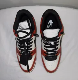 OFF-WHITE Out Of Office OOO Low Tops Red Black (2024) OMIA189C99LEA013-2510 review Emily Davis 01