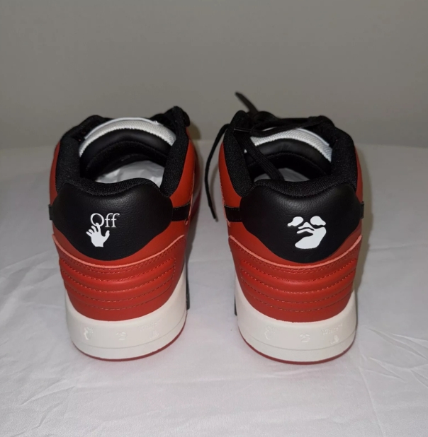 OFF-WHITE Out Of Office OOO Low Tops Red Black (2024) OMIA189C99LEA013-2510 review Emily Davis 01