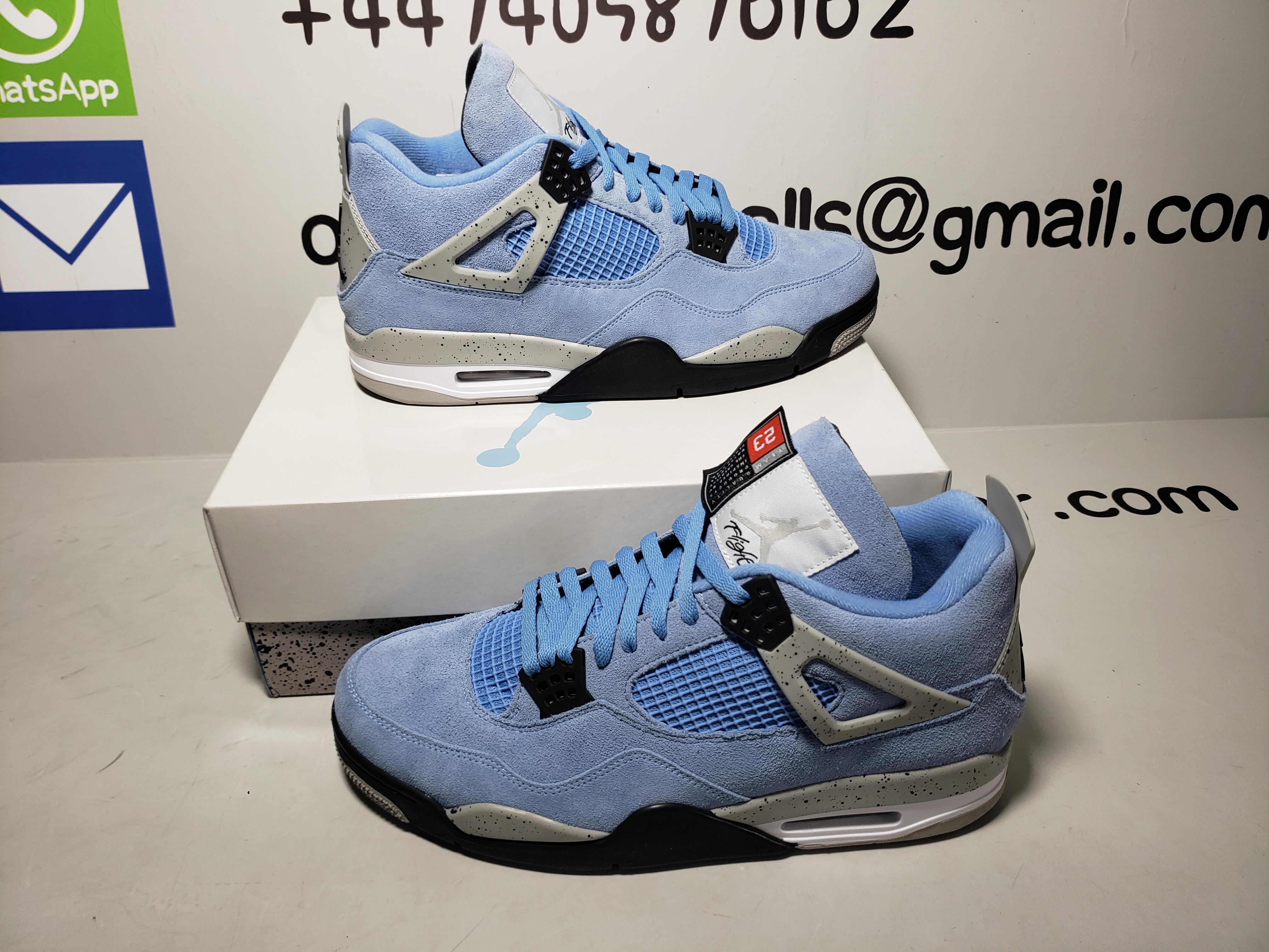 Air Jordan 4 Retro University Blue CT8527-400 [Top Version] review obosneaker 02