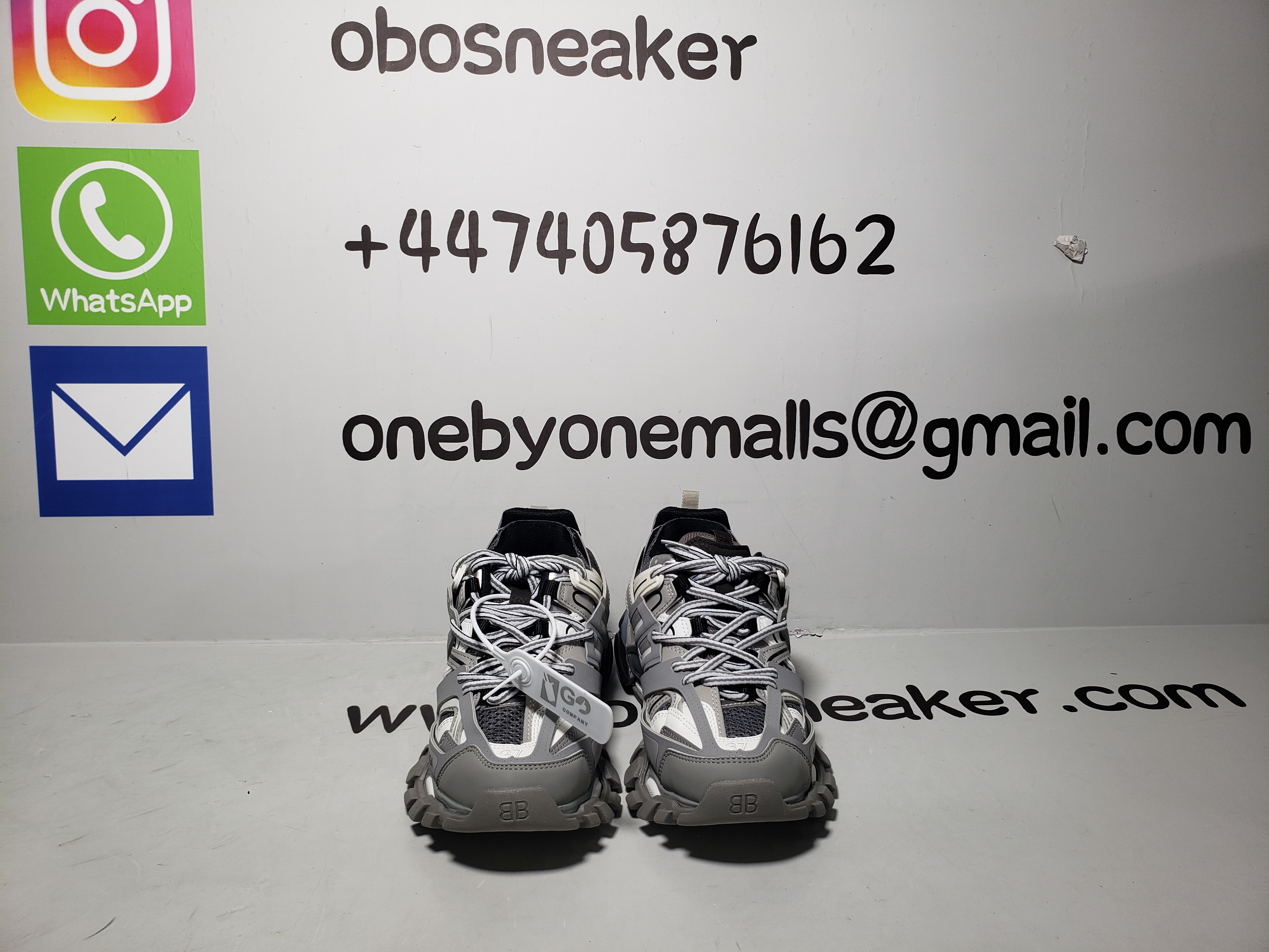 Balenciaga Track Sneaker Grey White Black review obosneaker 01