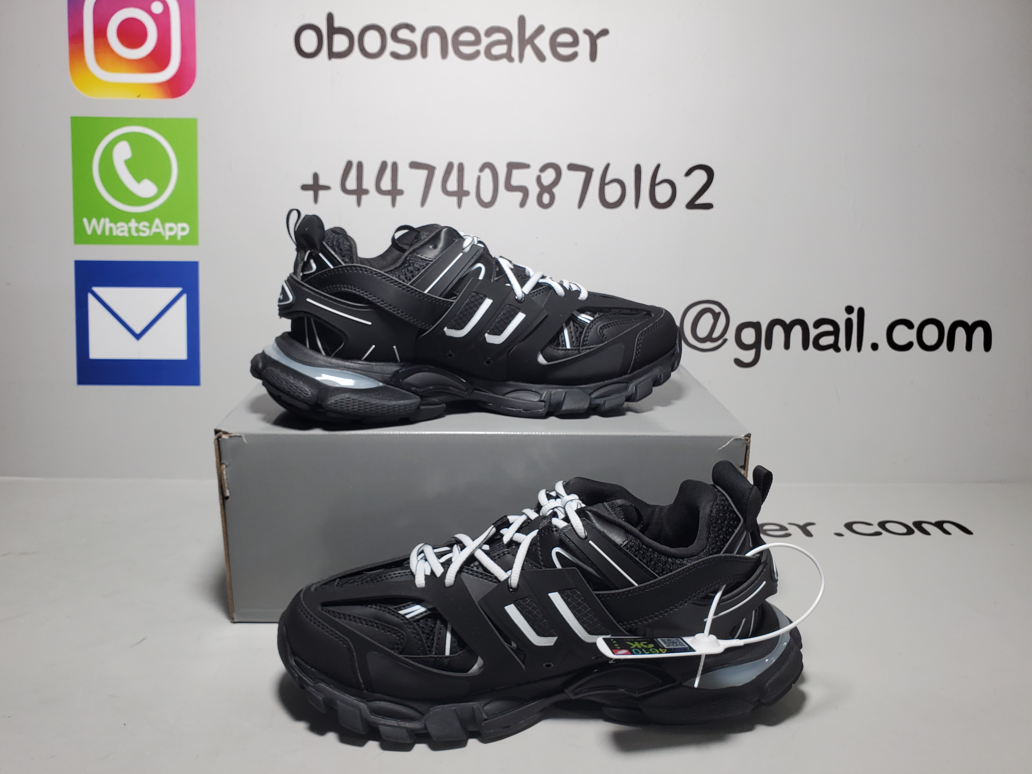 Balenciaga Tess Black And White  542023 W1GB1 2045 (With LED) review obosneaker 00