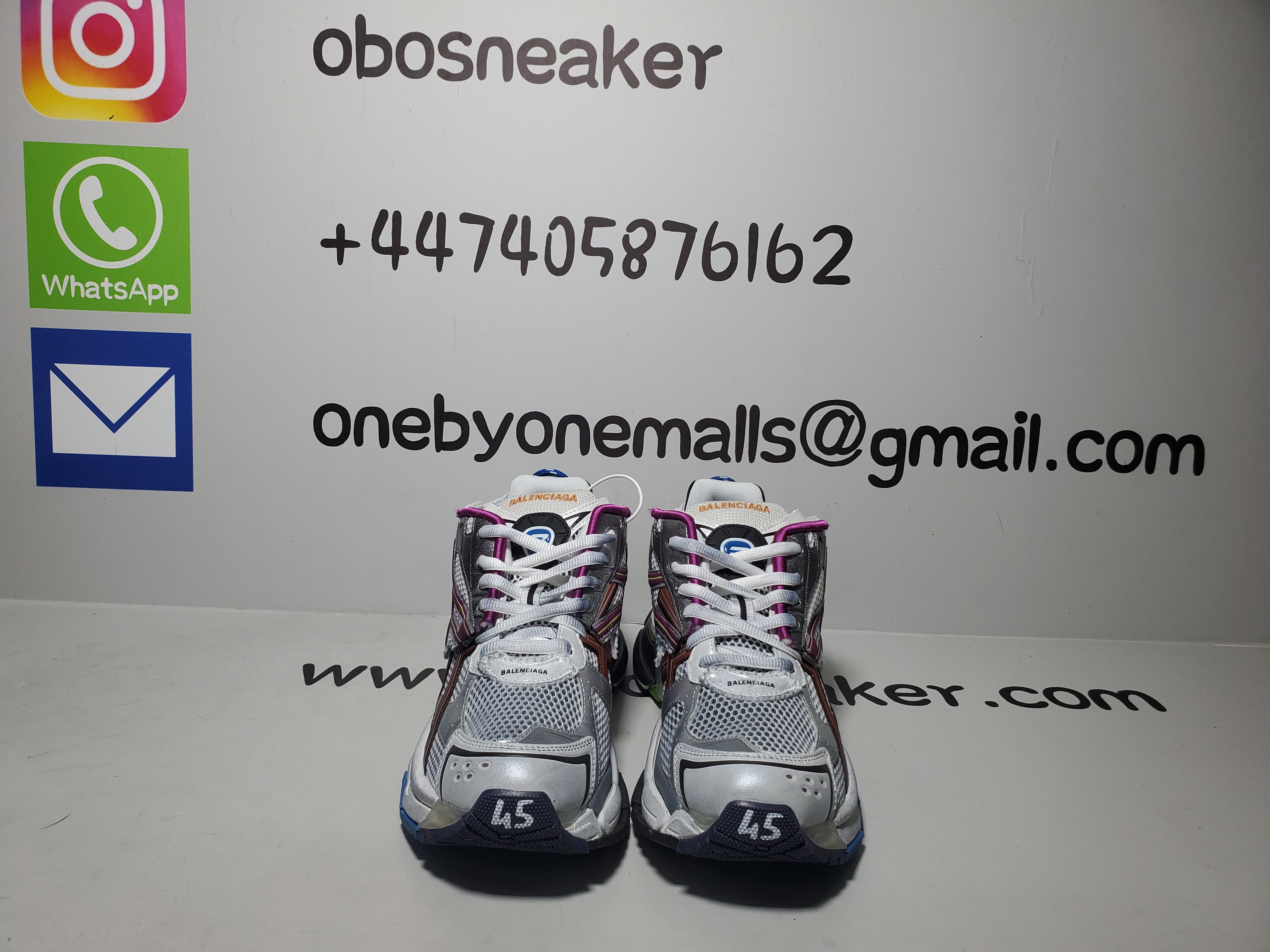 Top Version Balenciaga Runner Sneaker Color Orange Powder 772767 W3RBW 9168 review obosneaker 01