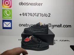 【$59 SALE】Air Jordan 1 Retro Low OG SP Travis Scott Black Phantom DM7866-001 review obosneaker 01