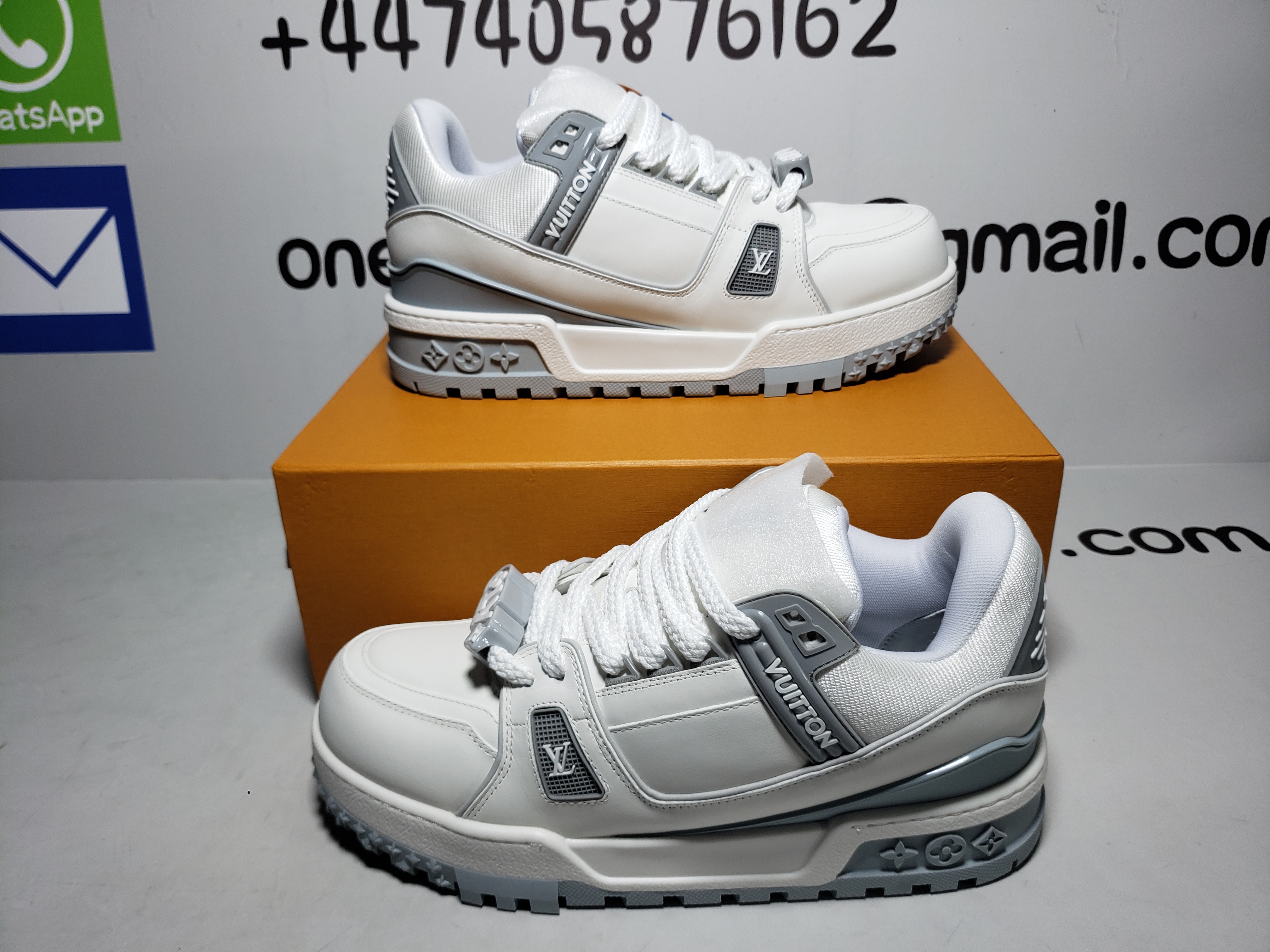 Louis Vuitton White Grey  review obosneaker 02