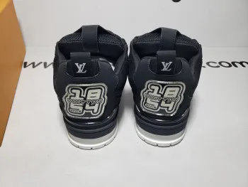  Louis Vuitton Leather lace up Fashionable Board Shoes Black 51BCOLRB review obosneaker 03
