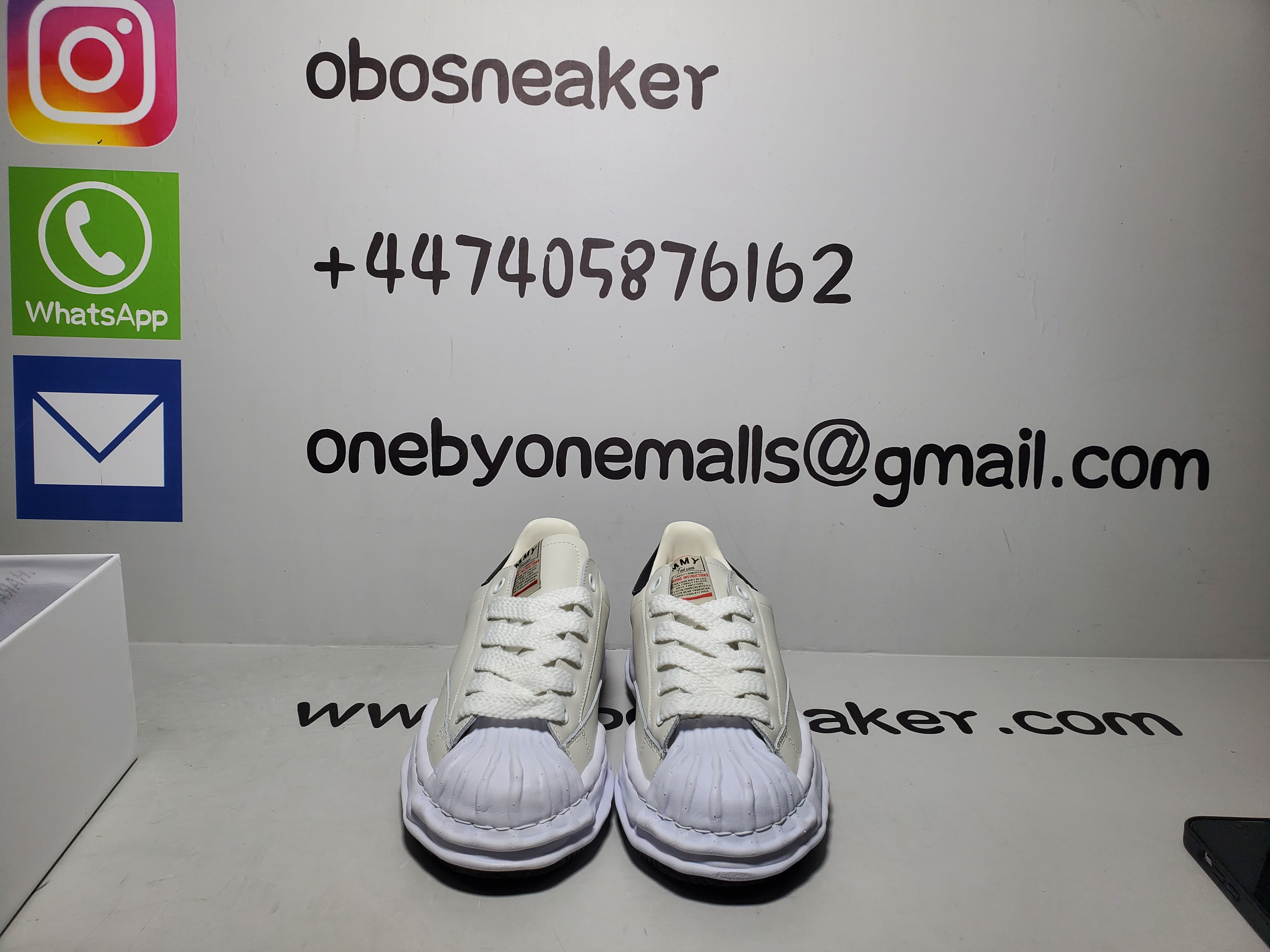 Maison Mihara Yasuhiro Blakey OG Sole Leather Low White A06FW702 review obosneaker 01