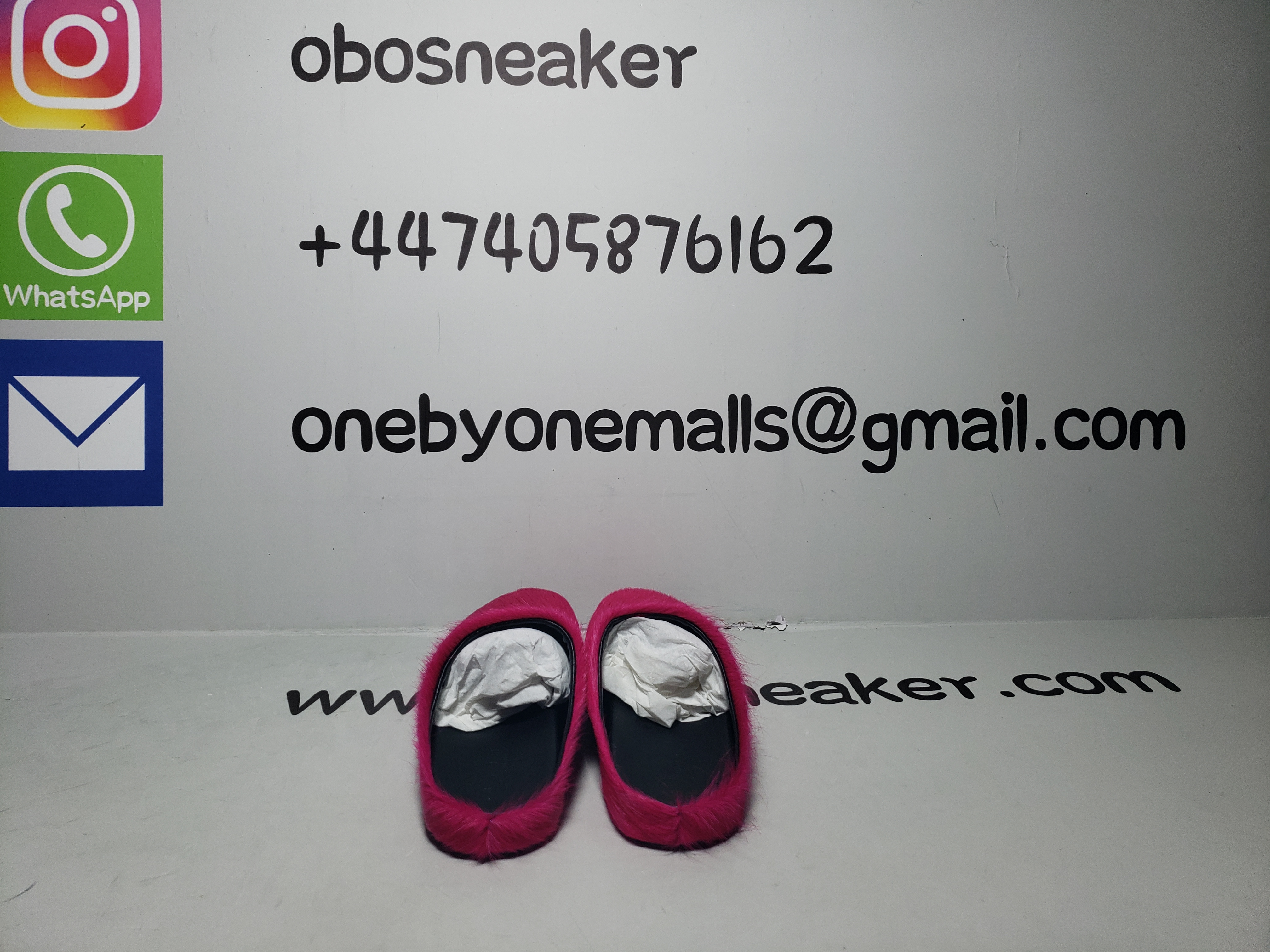 Marni Long-Hair Calfskin Fussbett Sabot Fuchsia SBMR000600P412200C57 review obosneaker 00