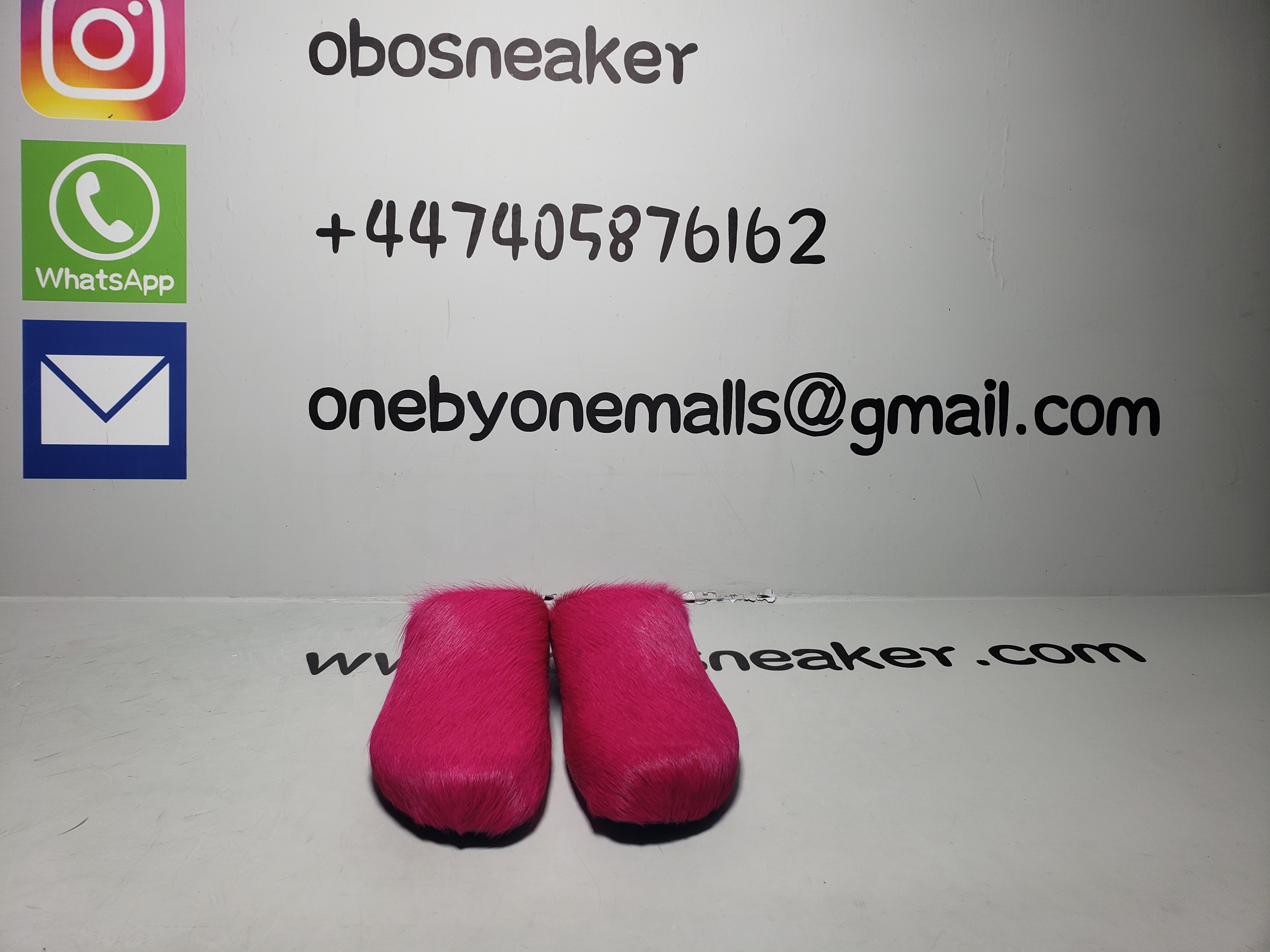 Marni Long-Hair Calfskin Fussbett Sabot Fuchsia SBMR000600P412200C57 review obosneaker 01