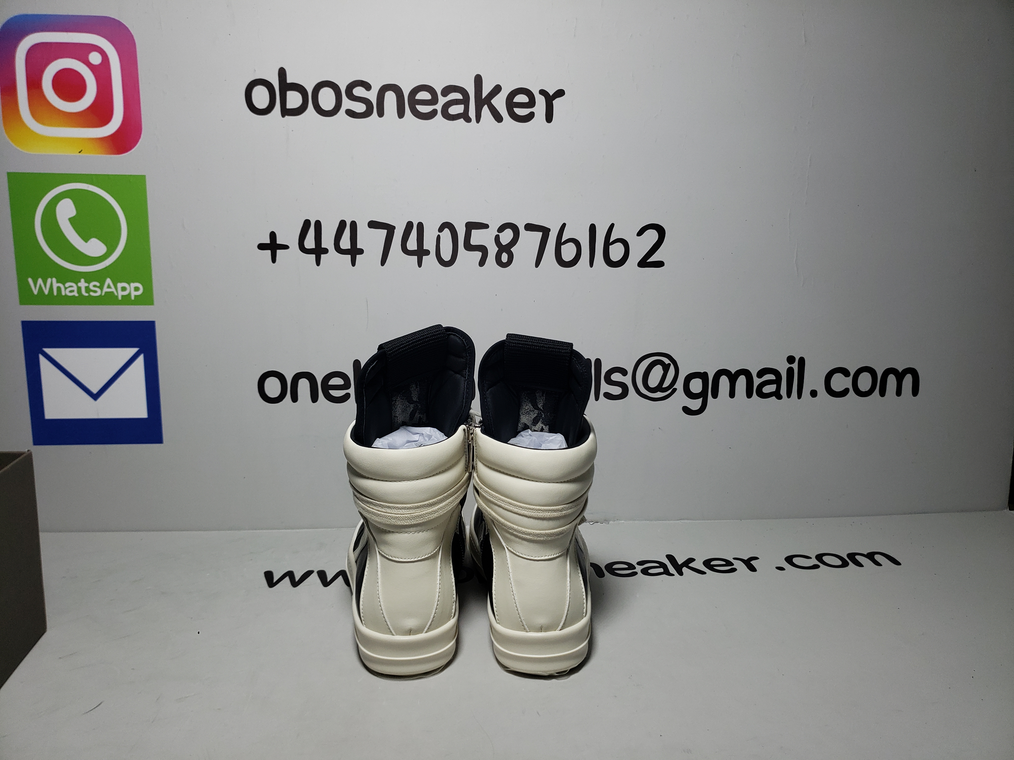 Rick Owens Luxor Geobasket Black Milk  RU02C7894-911 review obosneaker 00