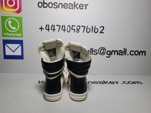 Rick Owens GeoBasket Oversized Eylet Black Milk RU02B2894-LPOW1-911 review 