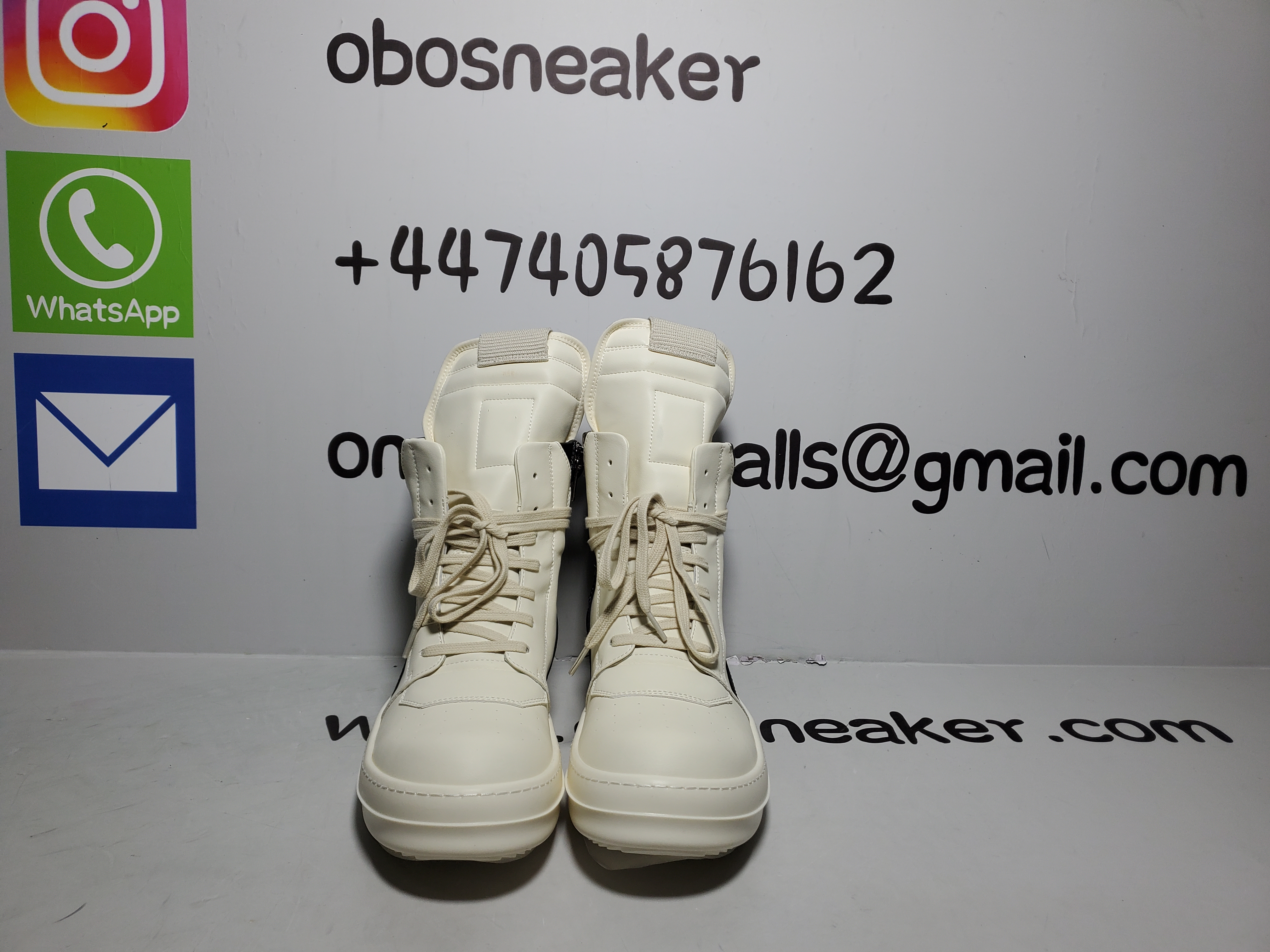 Rick Owens GeoBasket Oversized Eylet Black Milk RU02B2894-LPOW1-911 review obosneaker 01