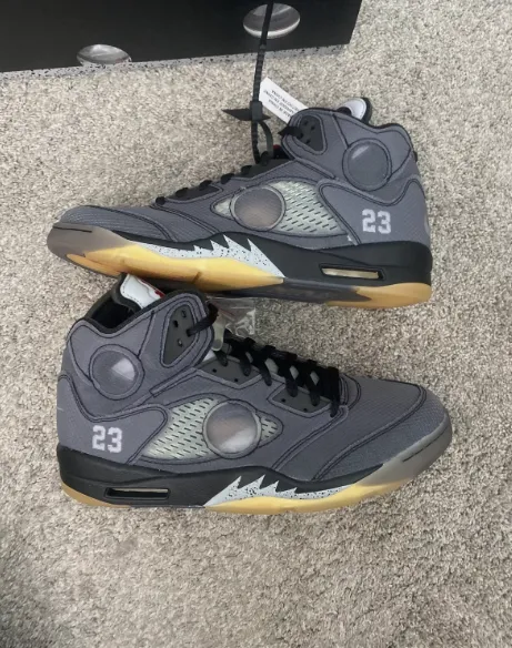 Air Jordan 5 Retro Off-White Black CT8480-001 review 