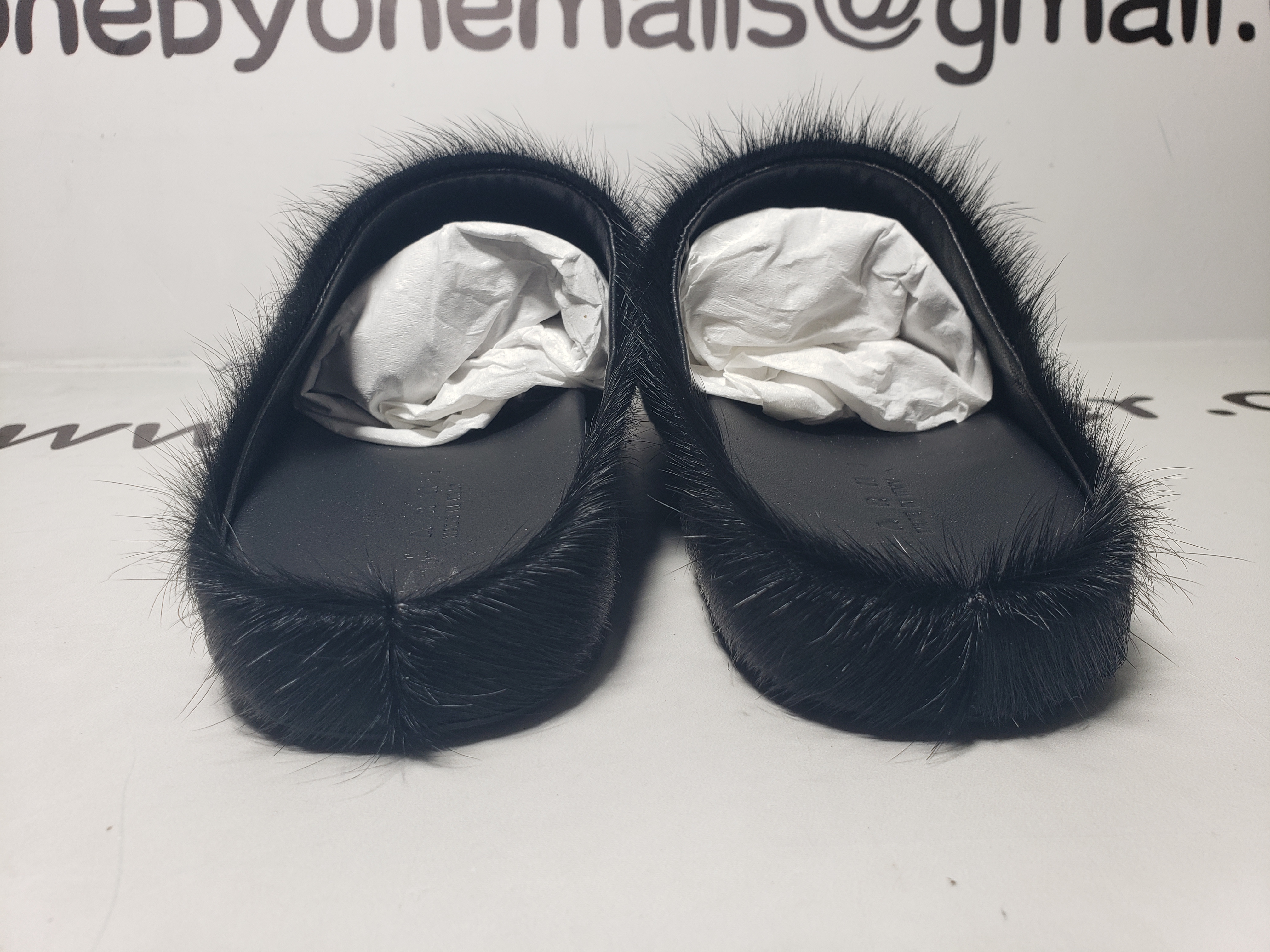 Marni Long-Hair Calfskin Fussbett Sabot Black SBMR000600P412200N99 review obosneaker 00