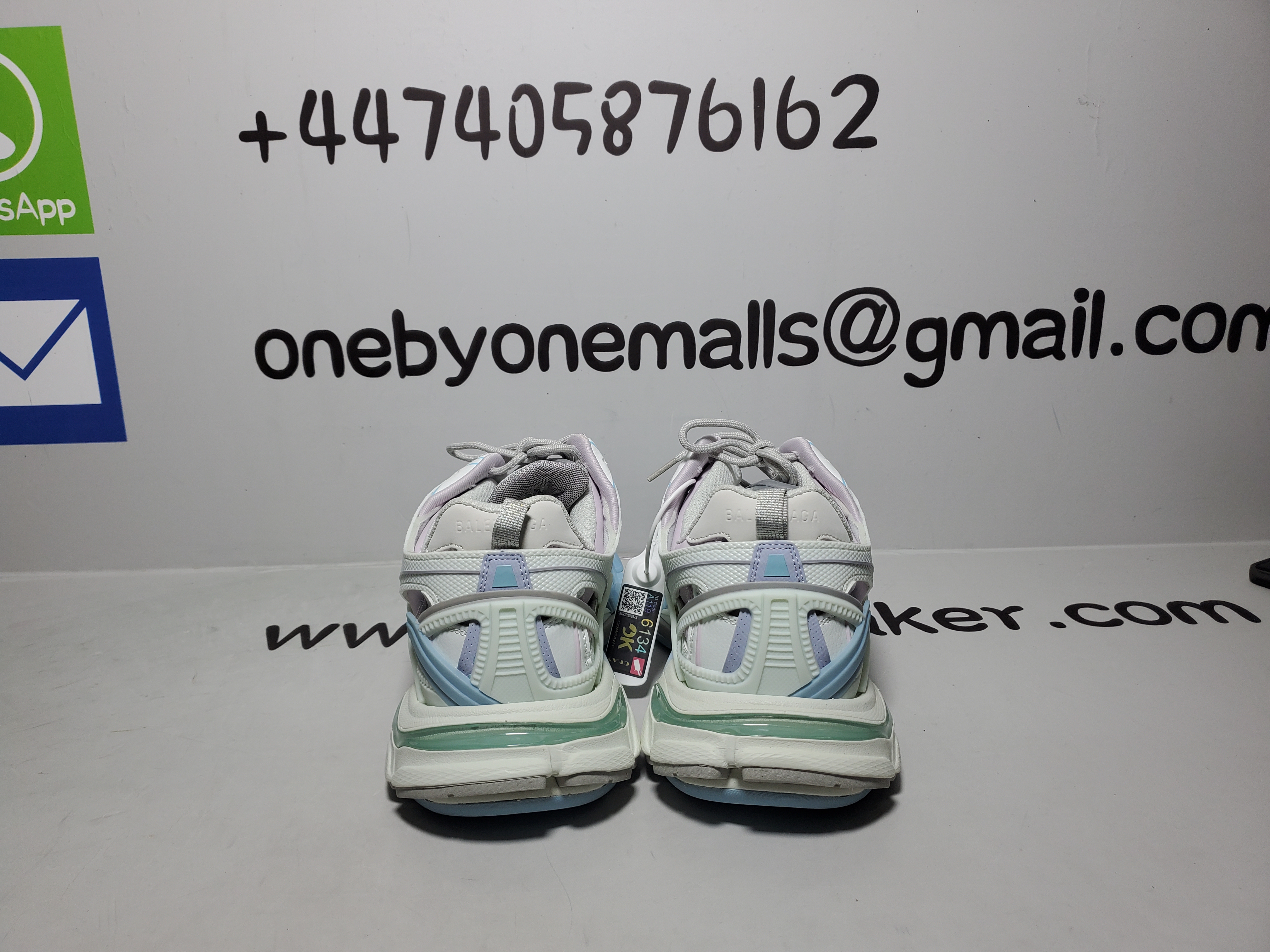 Balenciaga Track 2 Sneaker Military Black Pale White Purple 568615 W2GN3 9045 review obosneaker 00