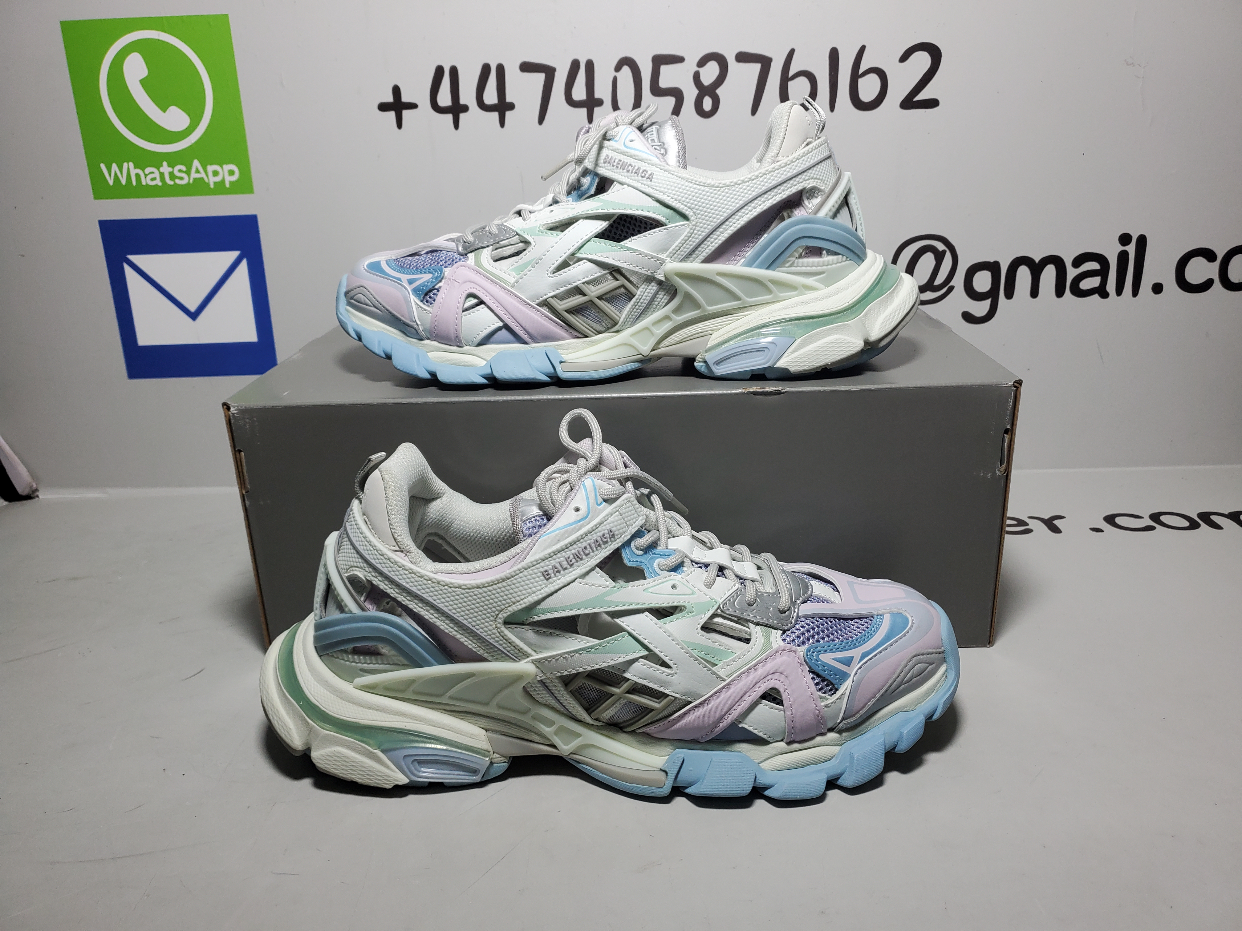 Balenciaga Track 2 Sneaker Military Black Pale White Purple 568615 W2GN3 9045 review obosneaker 02