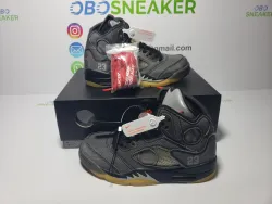 Air Jordan 5 Retro Off-White Black CT8480-001 review obosneaker 01