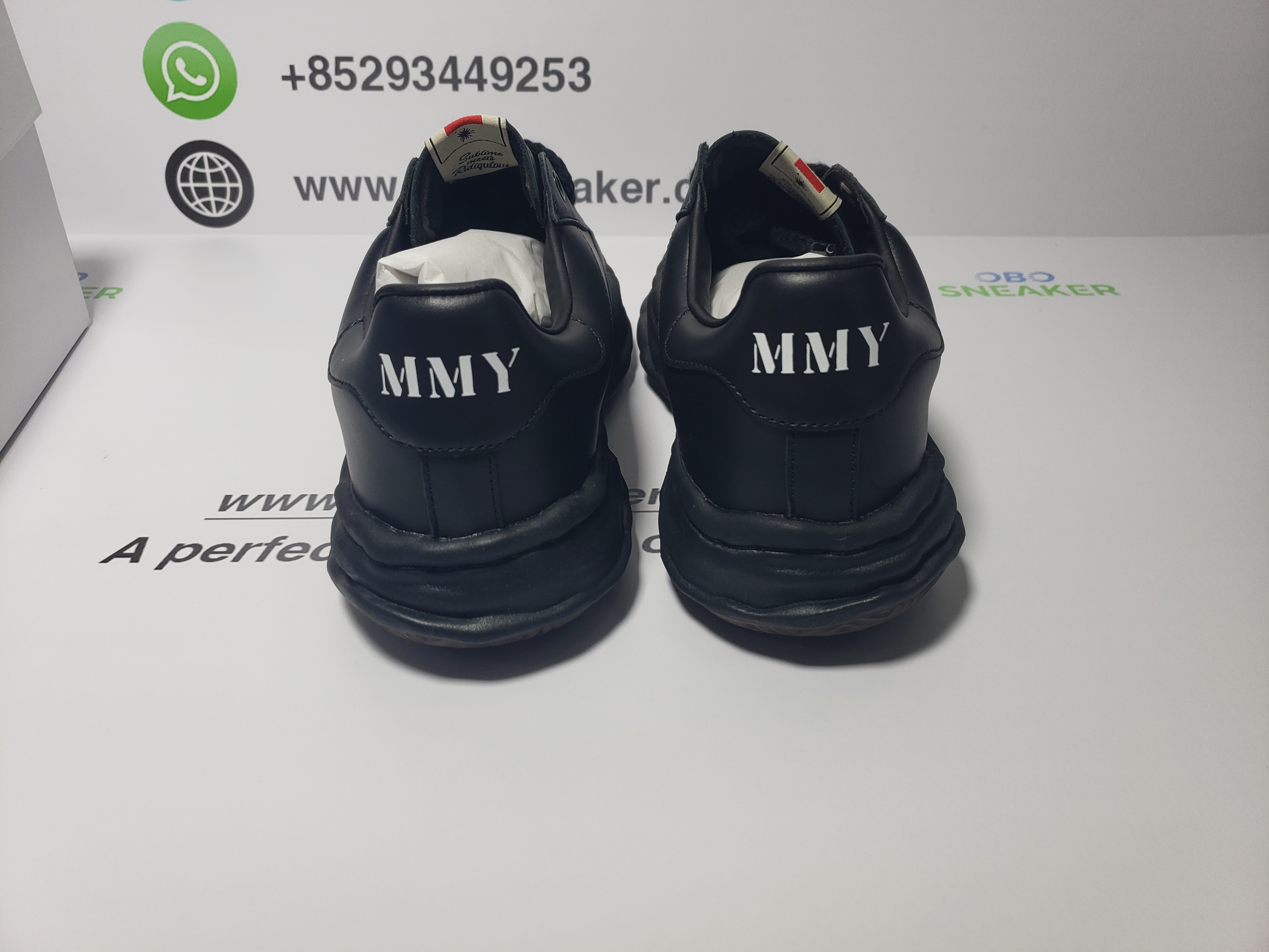 Maison Mihara Yasuhiro Blakey OG Sole Leather Low Black A06FW702-BLK review obosneaker 02