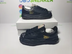 Maison Mihara Yasuhiro Blakey OG Sole Leather Low Black A06FW702-BLK review obosneaker 01