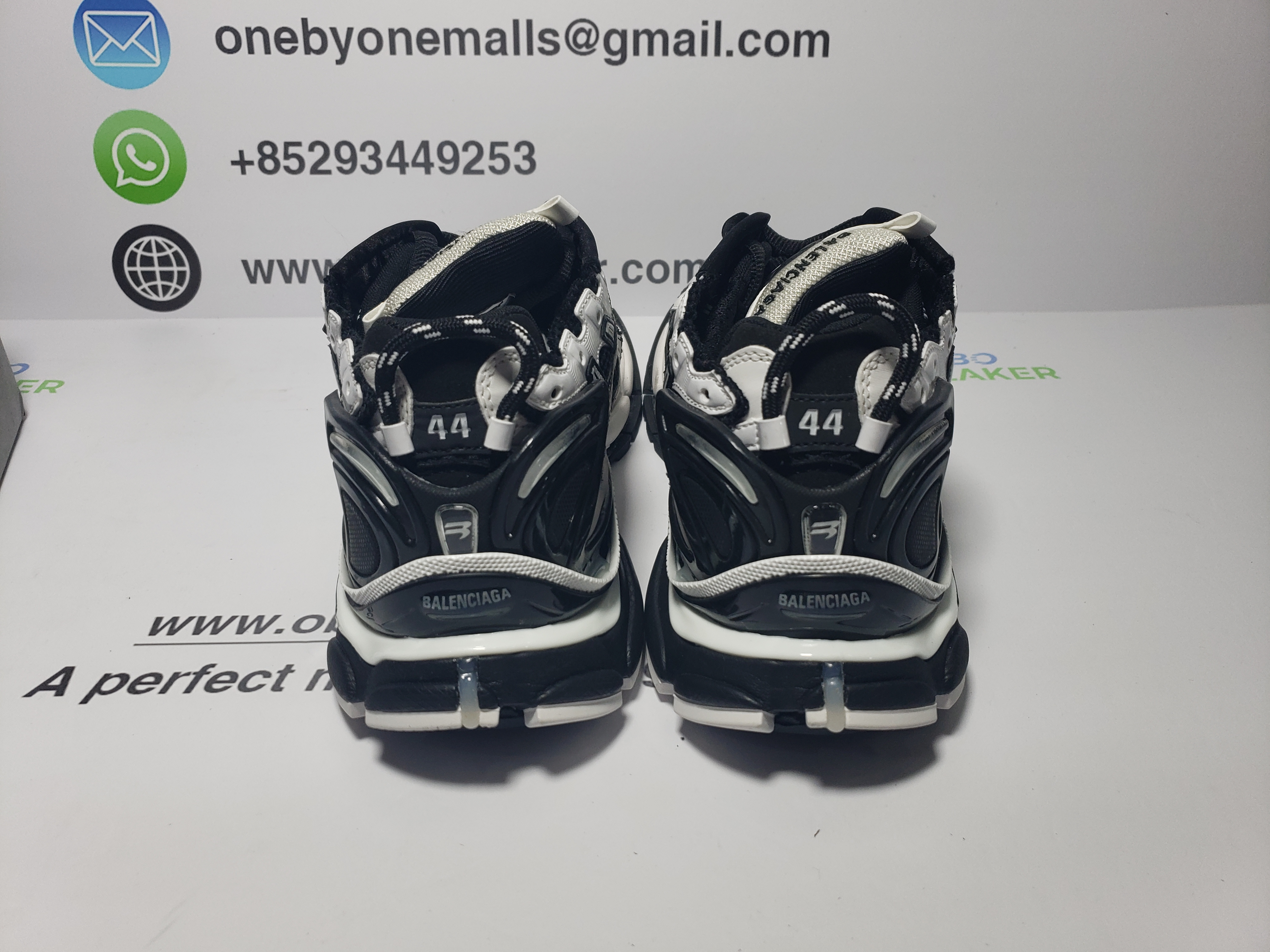 Balenciaga Runner Black White  677403W3RB29010 review obosneaker 00