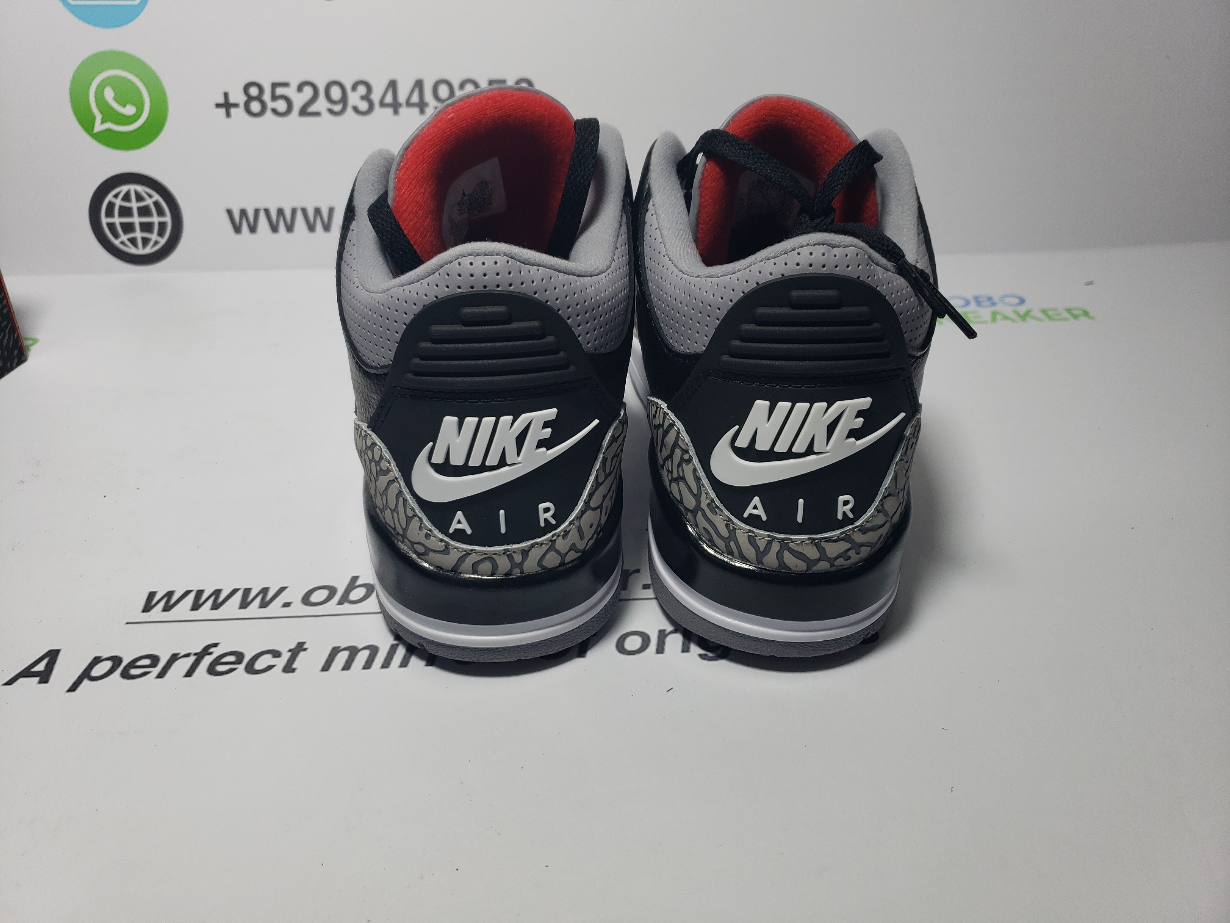 Air Jordan 3 Retro Black Cement (2018)  854262-001 review obosneaker 00