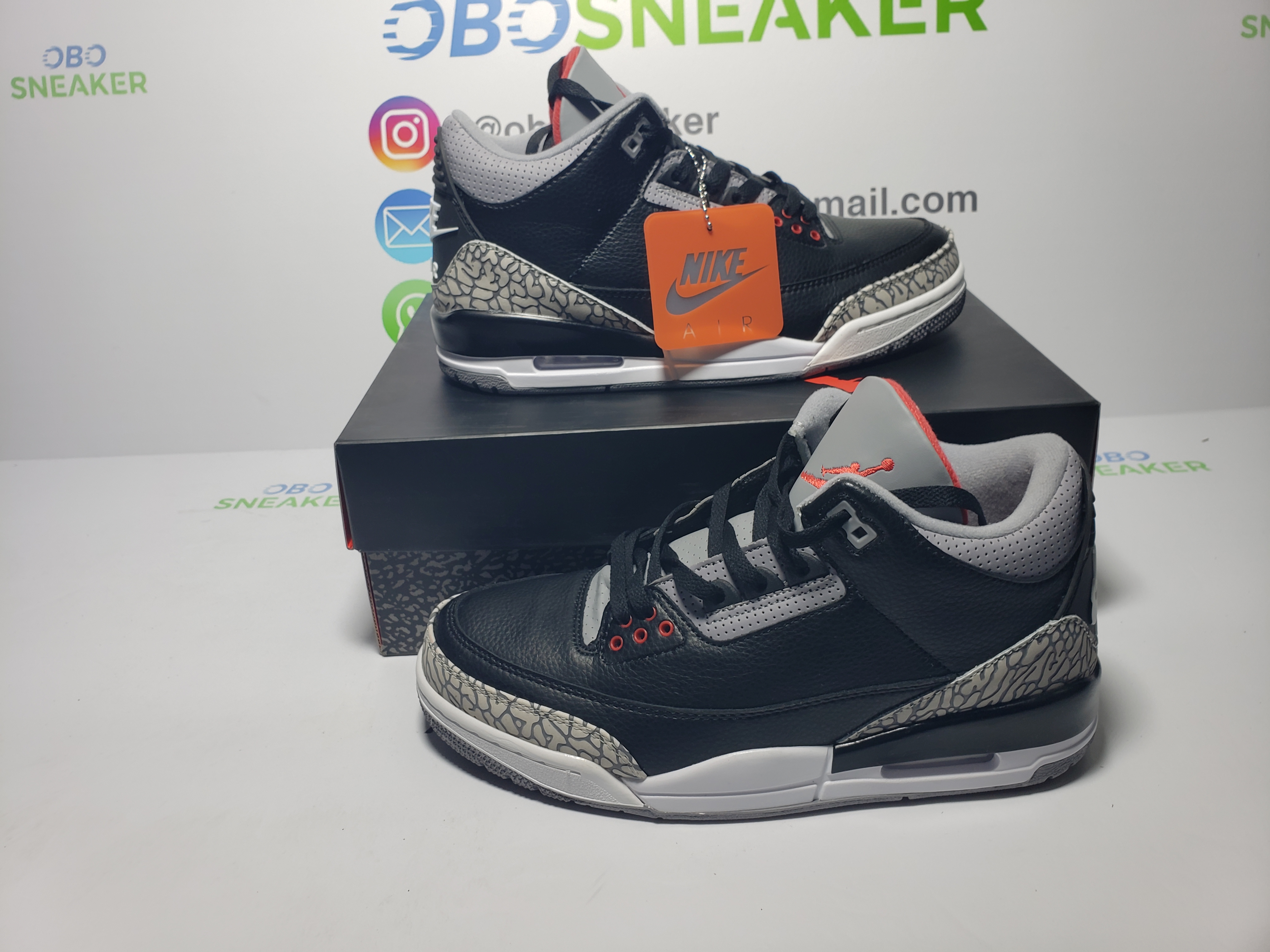 Air Jordan 3 Retro Black Cement (2018)  854262-001 review obosneaker 02