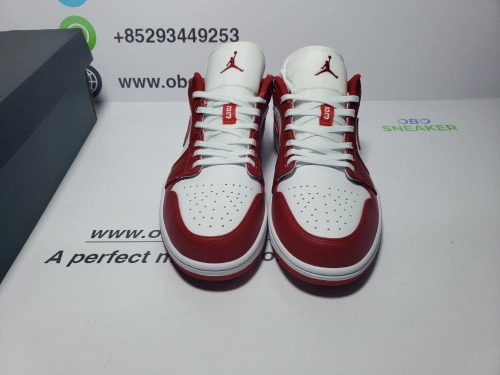 Air Jordan 1 Low Gym Red White 553558-611  review 
