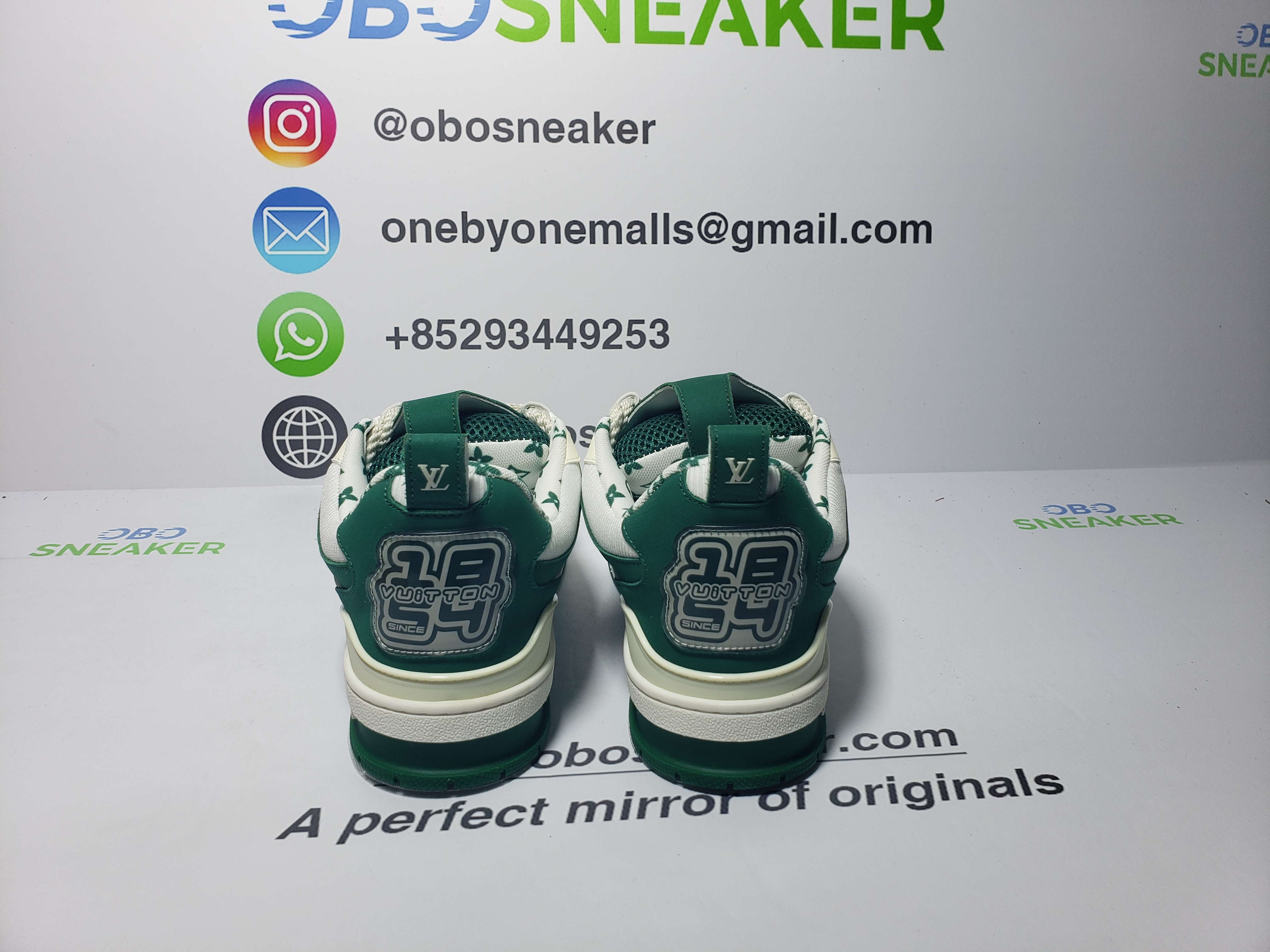Louis Vuitton LV Skate Sneaker Green White 1AC520  review obosneaker 00